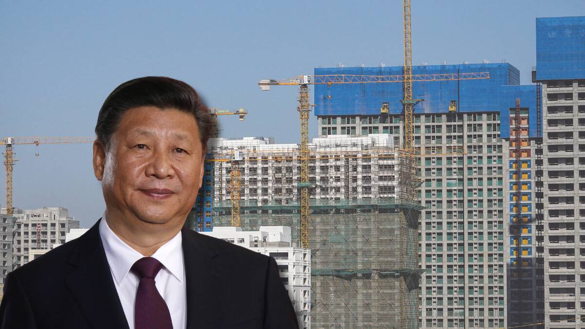 China President Xi Jinping faces a tough time as the real estate industry tanks. Picture Shutterstock, Getty Images