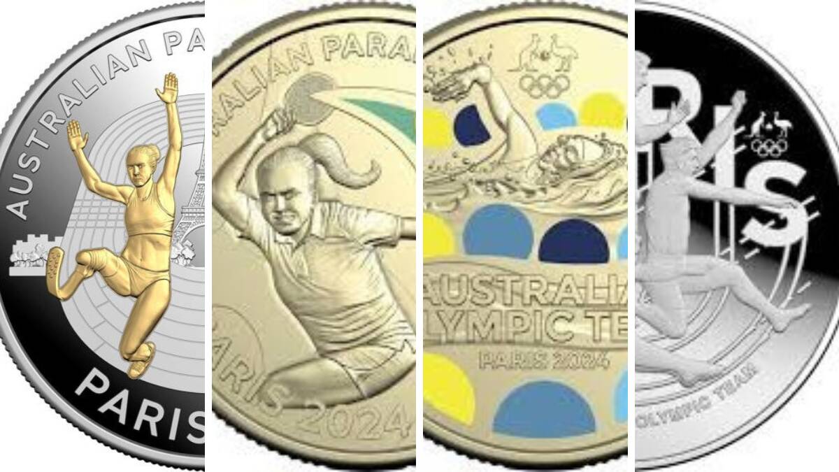The Royal Australian Mint has launched new commemorative coins ahead of the 2024 Paris Olympics. Pictures supplied