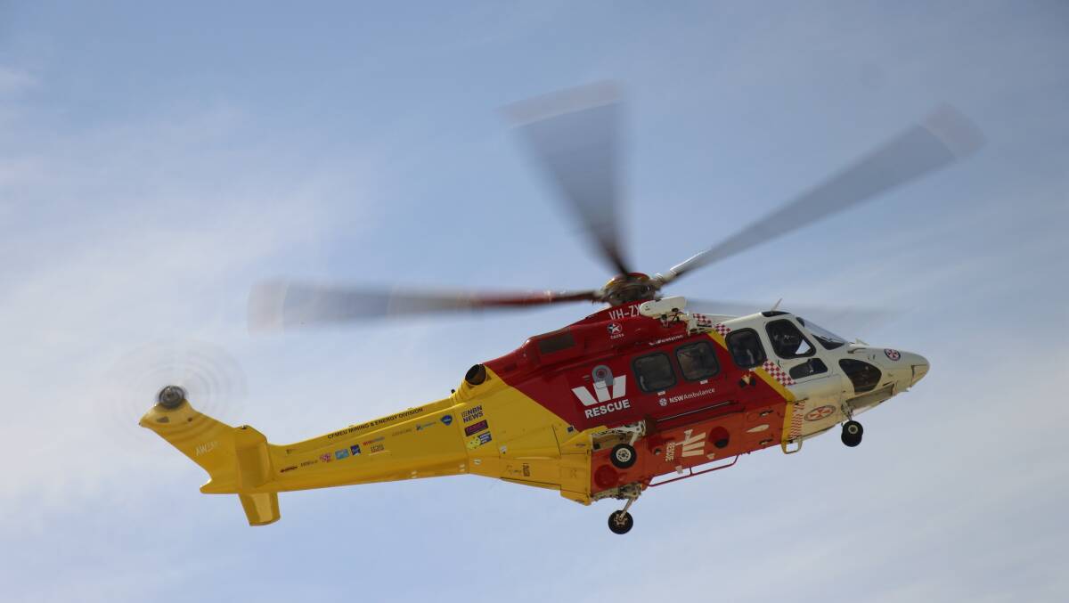 The Westpac rescue helicopter is also taking part in the search for Tina Quin, who was reported missing near the Yass River. 