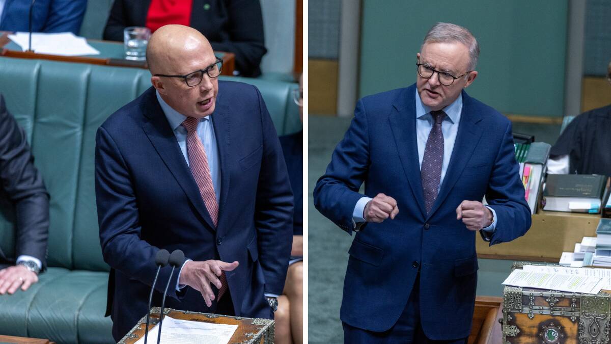 Opposition Leader Peter Dutton and Prime Minister Anthony Albanese have expressed different views on the Voice. Pictures by Gary Ramage