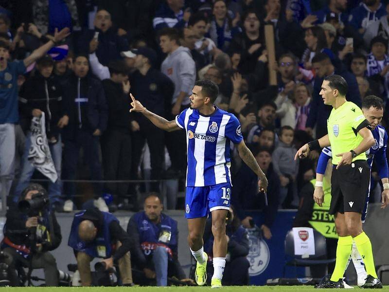 Porto's Wenderson Galeno scored the winner in the Champions League round-of-16 clash with Arsenal. (AP PHOTO)