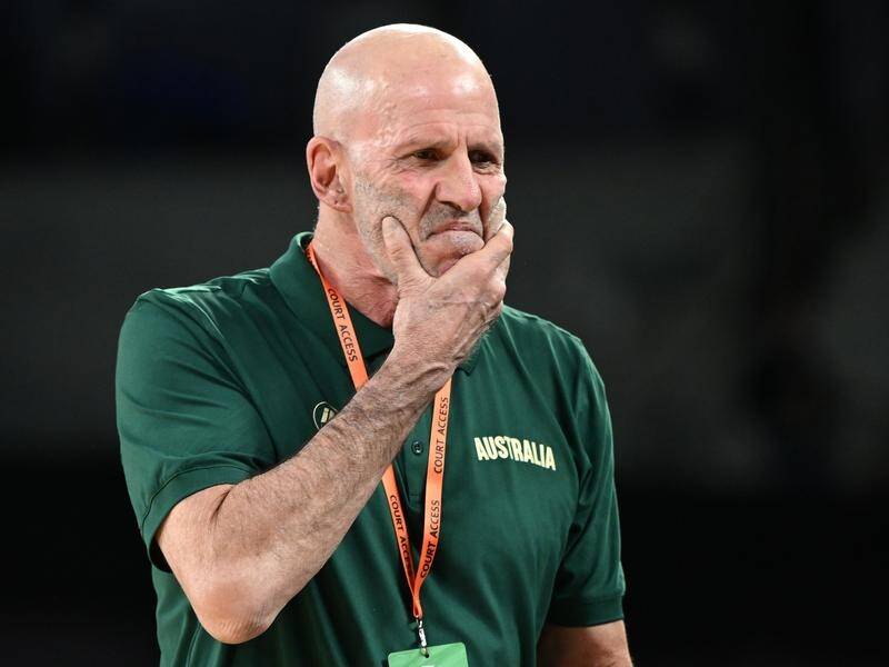 Brian Goorjian has warned his Boomers players about their on-court behaviour before the Olympics. (Joel Carrett/AAP PHOTOS)