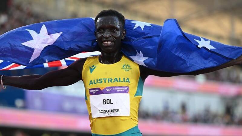 Athlete Peter Bol has hit out at a "brutal" doping inquiry, saying "I am completely innocent". (Dean Lewins/AAP PHOTOS)