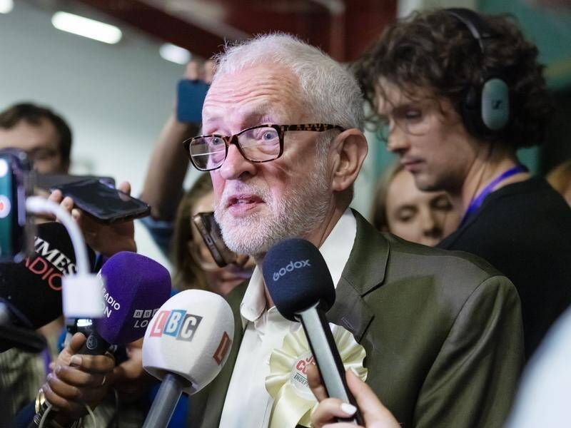 Veteran left-winger Jeremy Corbyn is set to be a thorn in the side of Keir Starmer's new government. (EPA PHOTO)
