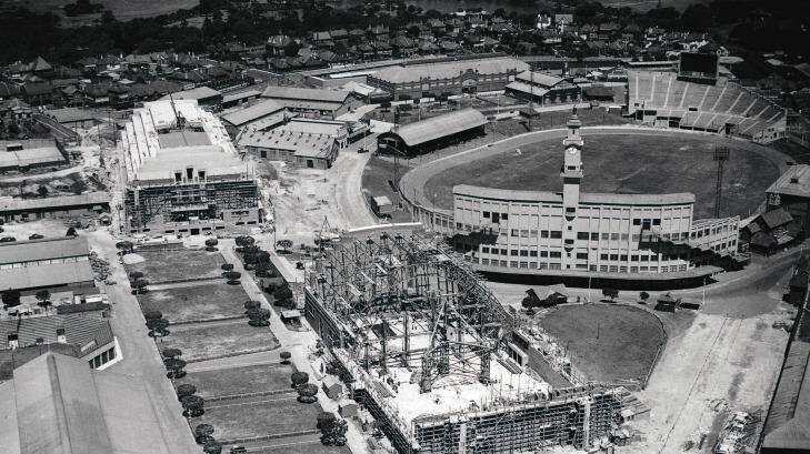 New buildings at Moore Park in October 1937. Photo: Frederick Halmarick
