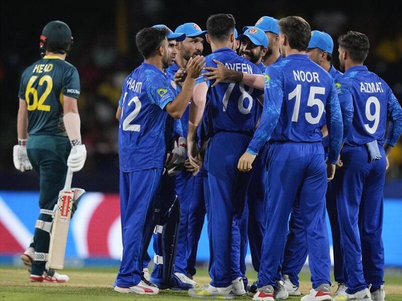 Afghanistan have scored a famous victory over Australia at the T20 World Cup. (AP PHOTO)