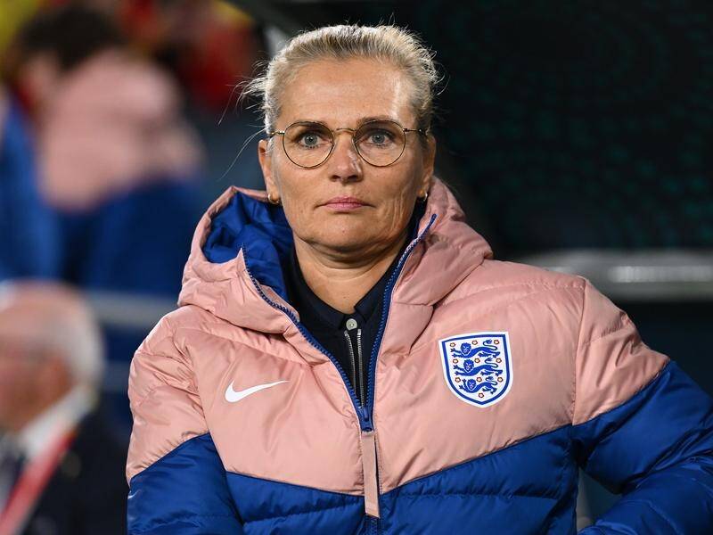 England's Dutch coach Sarina Wiegman wants to know all about Anglo-Aussie rivalry. (Dean Lewins/AAP PHOTOS)