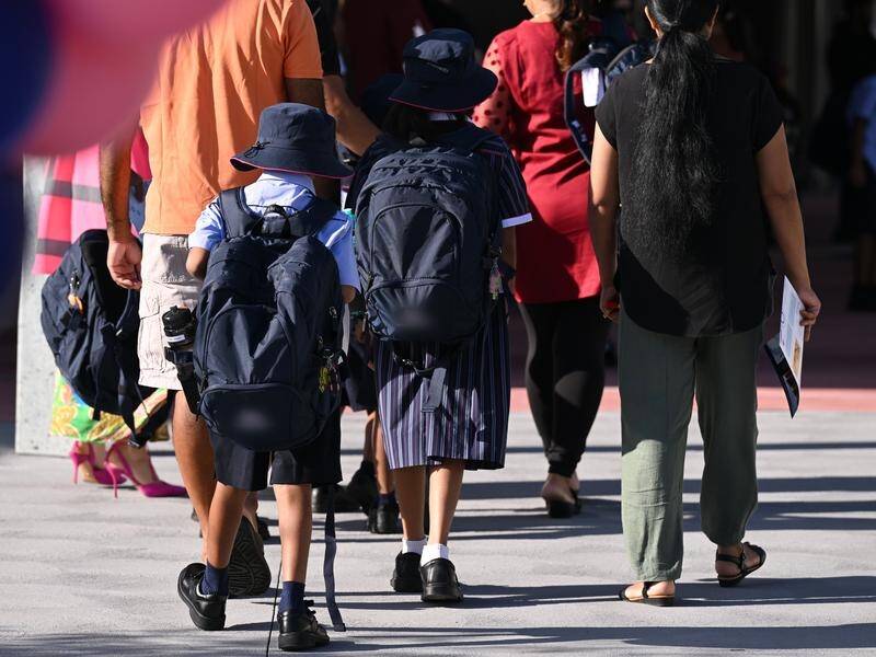 About five million Australians will spend an average of $512 on school supplies, a survey has found. (Dean Lewins/AAP PHOTOS)
