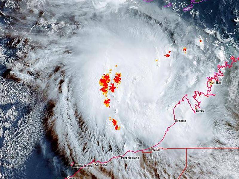 Tropical Cyclone Ilsa is forecast to cross WA's Pilbara coast as a category-four system. (PR HANDOUT IMAGE PHOTO)