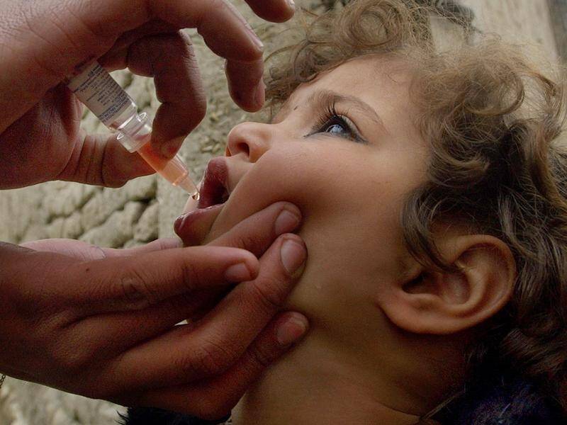 Parents are urged to vaccinate their children despite the low risk of a polio outbreak in Victoria. (AP PHOTO)