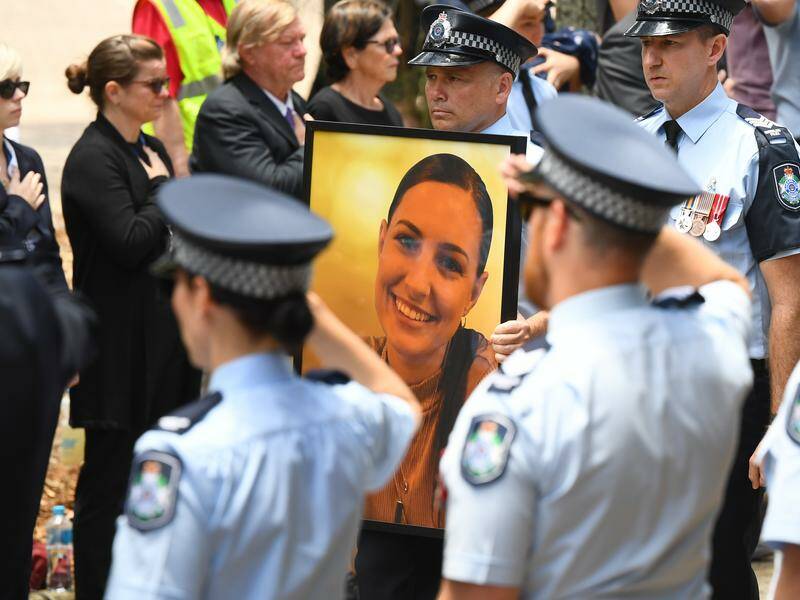 Constable Rachel McCrow was one of two officers killed in the Wieambilla shooting. Photo: Jono Searle/AAP PHOTOS