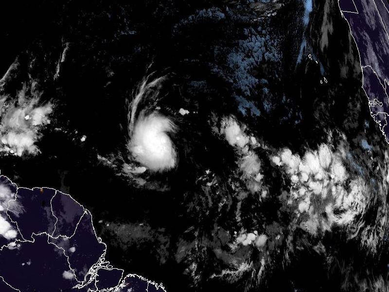 Tropical storm Beryl has strengthened into a hurricane in the Caribbean. (AP PHOTO)