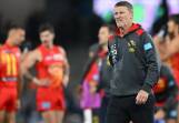 Suns coach Damien Hardwick escaped sanction for dropping the F-bomb at a press conference. (James Ross/AAP PHOTOS)