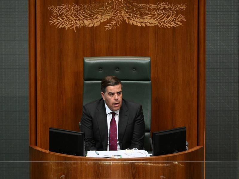Speaker Milton Dick rejected a Greens call to refer Scott Morrison to the privileges committee. (Mick Tsikas/AAP PHOTOS)