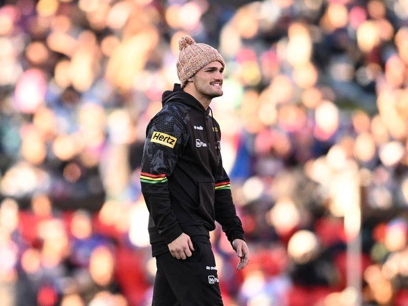 Reigning champions Penrith are considering easing the kicking load of the returning Nathan Cleary. (Dan Himbrechts/AAP PHOTOS)