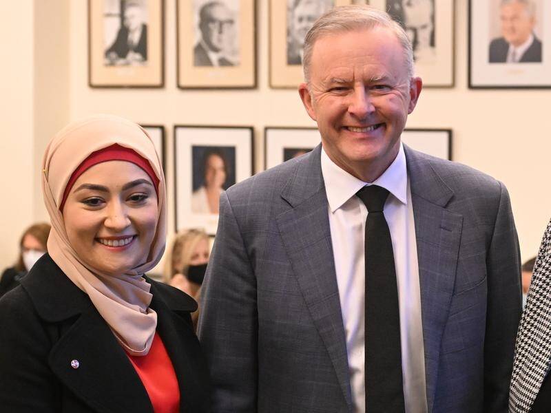 Prime Minister Anthony Albanese wants Fatima Payman to hand back her Senate seat to Labor. (Mick Tsikas/AAP PHOTOS)