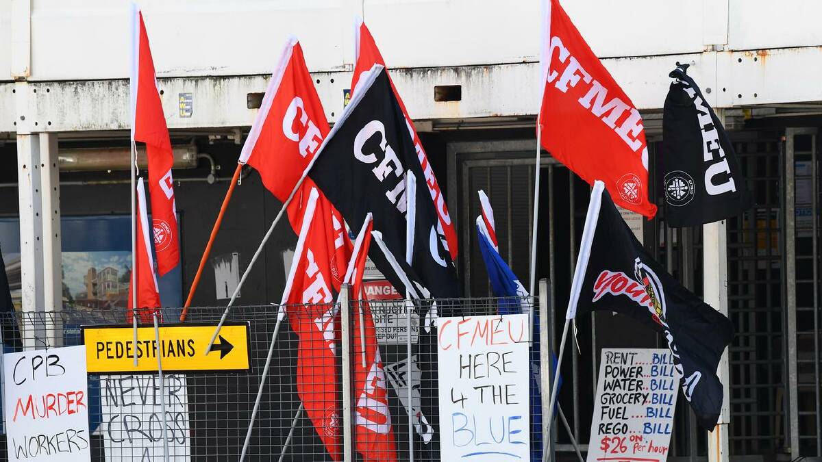 The CFMEU is in turmoil after allegations of criminality in the union. (Jono Searle/AAP PHOTOS)