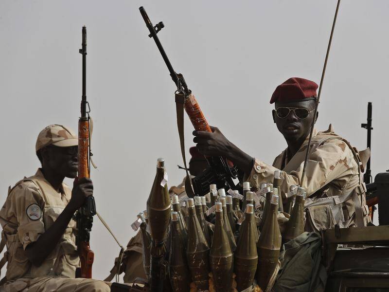 Paramilitary Rapid Support Forces fighters have begun a new offensive in Sudan's Sennar province. (AP PHOTO)