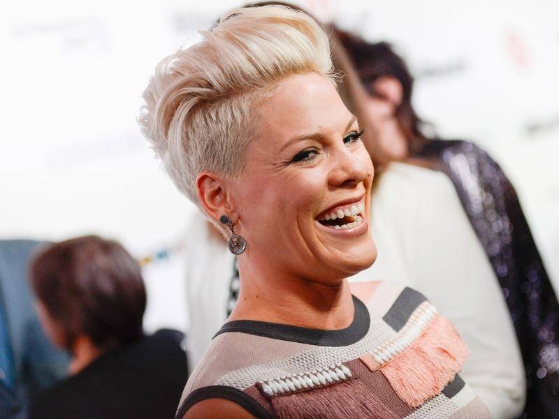 US singer Pink was forced to cancel a show in Switzerland due to illness. (AP PHOTO)