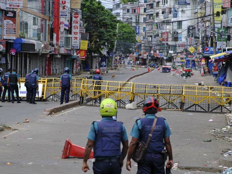 A curfew remains in place in Bangladesh after violence during protests left 147 people dead. Photo: AP PHOTO