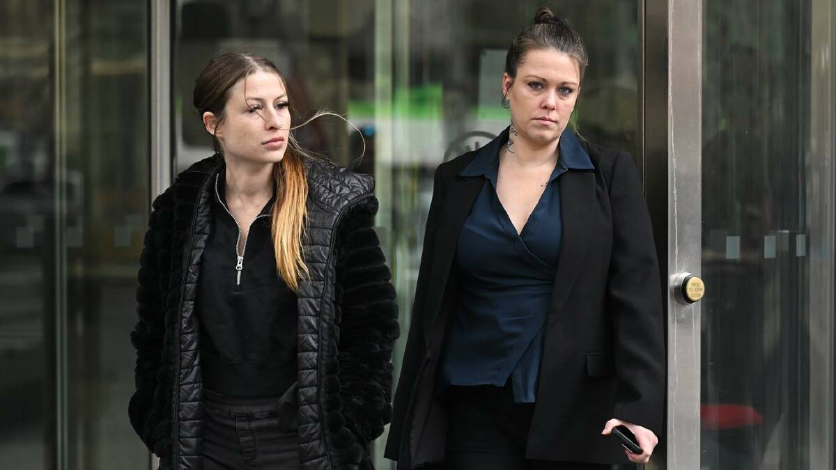 Samantha Cutler (right) cried throughout the hearing as her son's killers were jailed. (James Ross/AAP PHOTOS)