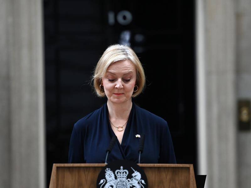 Liz Truss resigned as prime minister after her unfunded tax cuts sparked financial market turmoil. (EPA PHOTO)