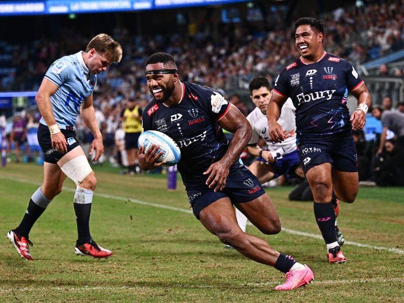 Filipo Daugunu's form after switching to centre at the Rebels could earn him a Wallaby Test berth. (James Gourley/AAP PHOTOS)
