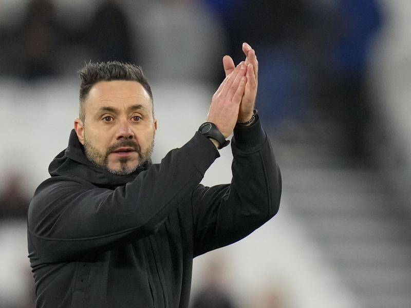 Roberto De Zerbi has been appointed as the new head coach at Ligue 1 side Marseille. (AP PHOTO)