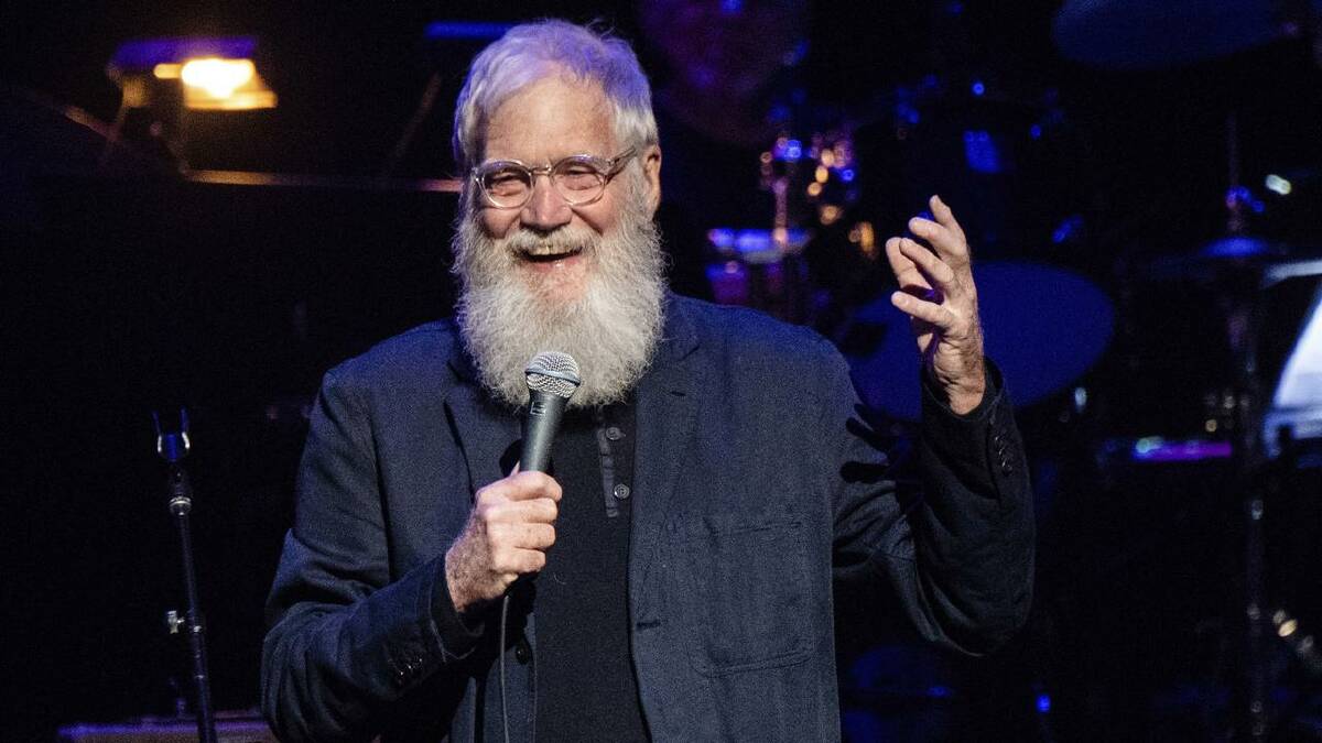 Comedian David Letterman is to headline a campaign fundraiser for Joe Biden. (AP PHOTO)