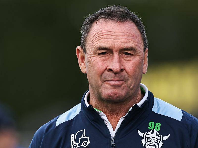 Raiders coach Ricky Stuart isn't daunted by his team's tough run to the make the NRL finals. Photo: Mark Evans/AAP PHOTOS