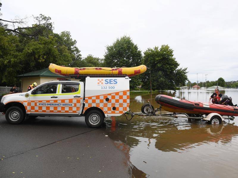 The SES says it won't send extra boats to Lismore ahead of a wet summer unless needed. (Dean Lewins/AAP PHOTOS)