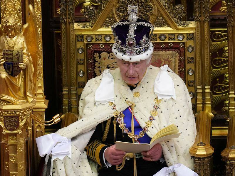 King Charles will read out the new UK government's proposed laws at the opening of parliament. Photo: AP PHOTO