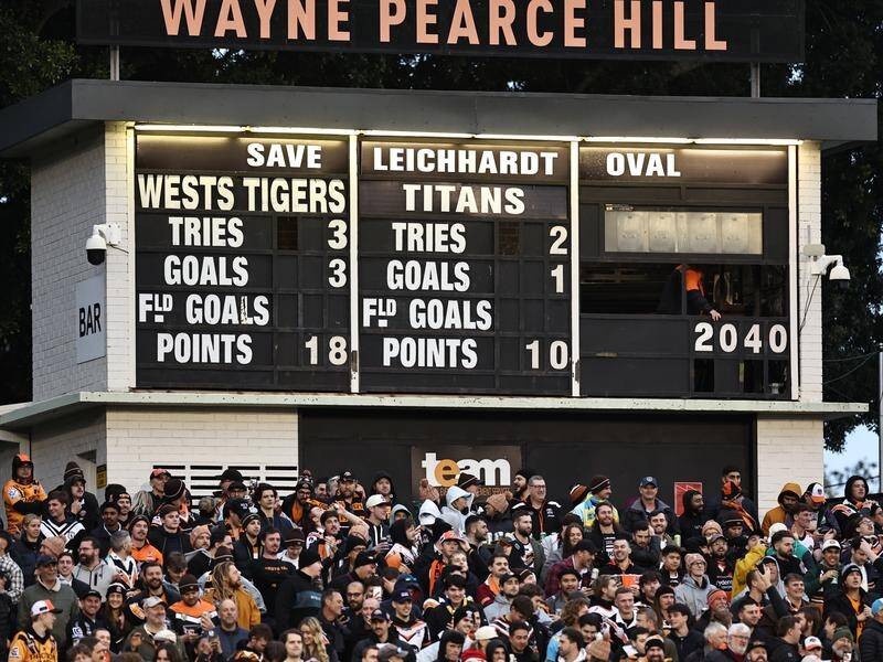 Leichhardt Oval will go from hosting five Wests Tigers NRL games to three a year in 2025 and 2026. (Mark Evans/AAP PHOTOS)
