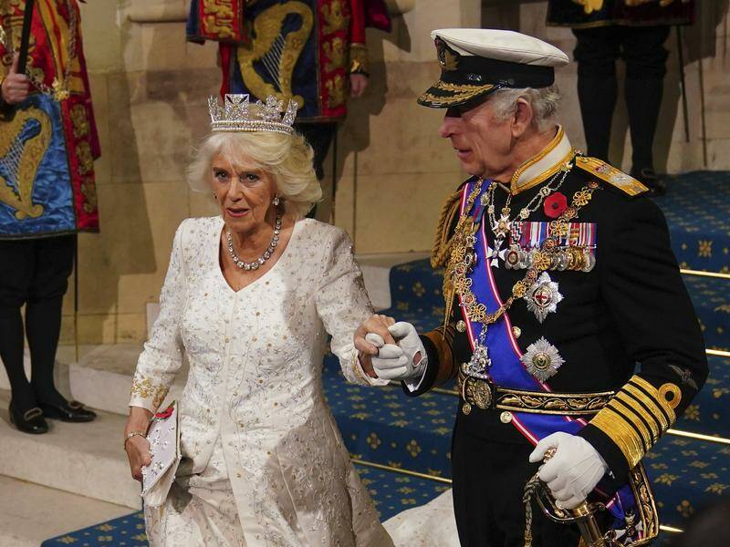 Queen Camilla is set to accompany King Charles at the official opening of the UK's new parliament. Photo: AP PHOTO