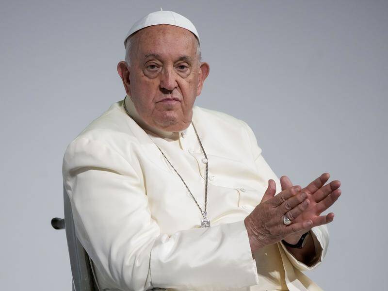 "It is evident that democracy is not in good health in today's world," Pope Francis says. (AP PHOTO)