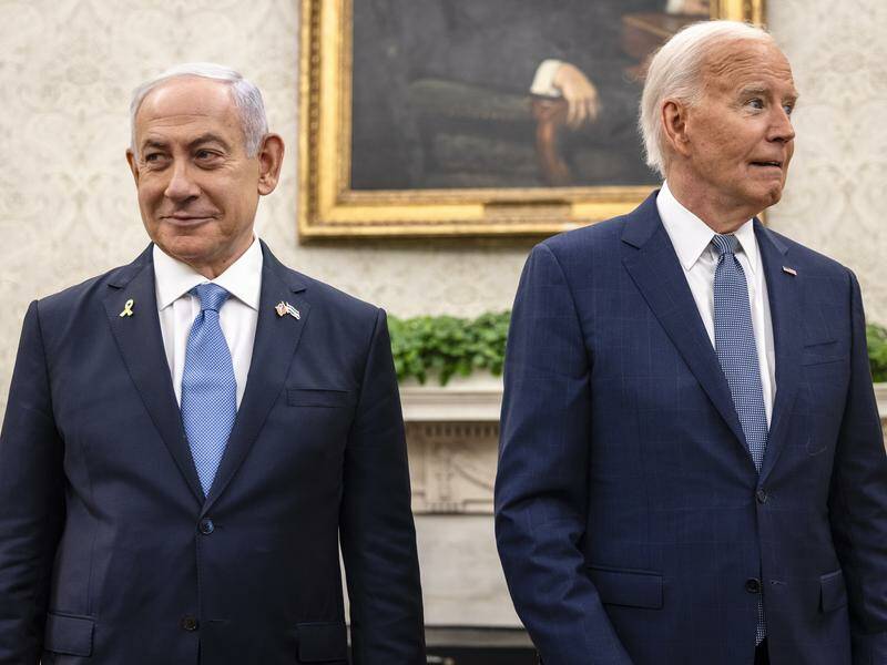 US President Joe Biden pressed Israeli counterpart Benjamin Netanyahu for a Gaza ceasefire. Photo: EPA PHOTO