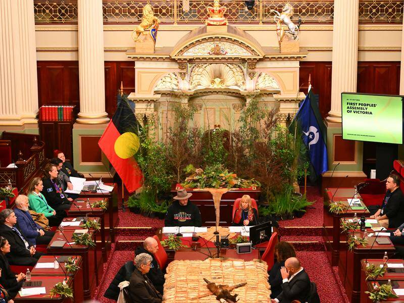 First Peoples' Assembly will deliver a treaty notification at a ceremony in Melbourne on Wednesday. Photo: Morgan Hancock/AAP PHOTOS