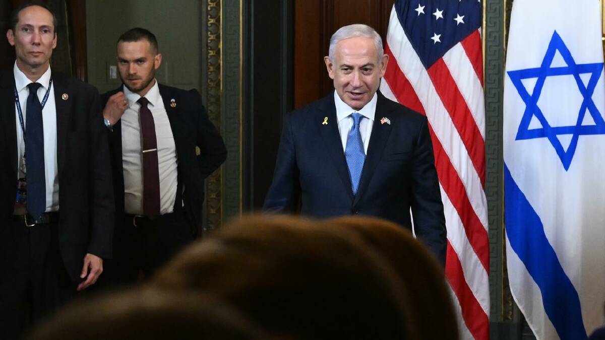 Israel Prime Minister Benjamin Netanyahu met US President Joe Biden and both would-be presidents. (EPA PHOTO)
