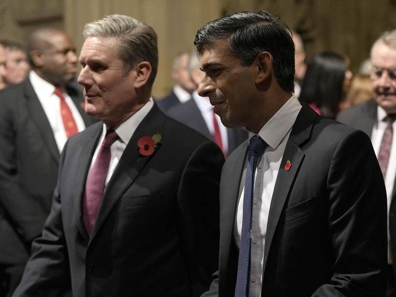 Keir Starmer and Rishi Sunak will go head-to-head in the United Kingdom's general election in July. (AP PHOTO)