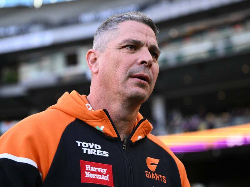 Giants head coach Adam Kingsley will stay with the club until at least 2028. Photo: Joel Carrett/AAP PHOTOS
