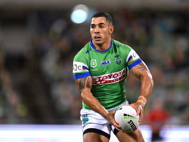 Jamal Fogarty's return from injury is a boost for the Canberra Raiders. Photo: Lukas Coch/AAP PHOTOS