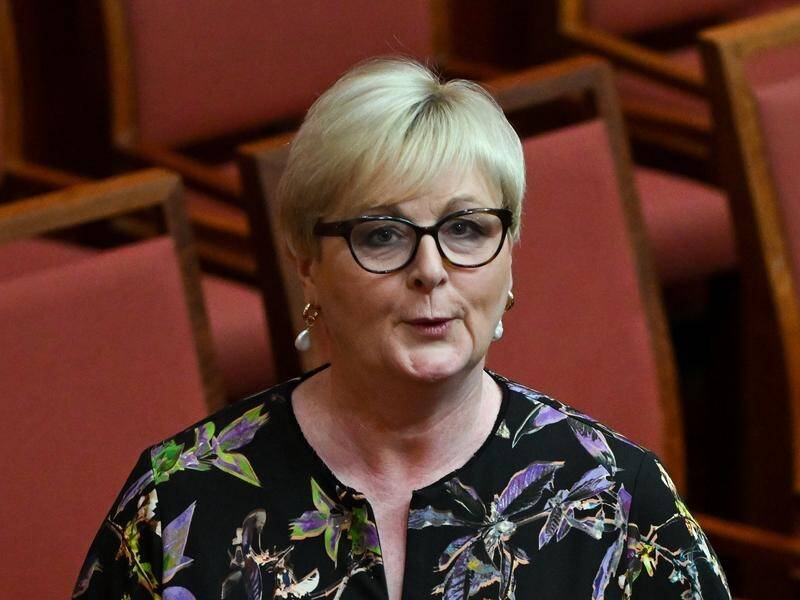 Senator Linda Reynolds has received $90,000 and an apology from the ACT government. (Lukas Coch/AAP PHOTOS)
