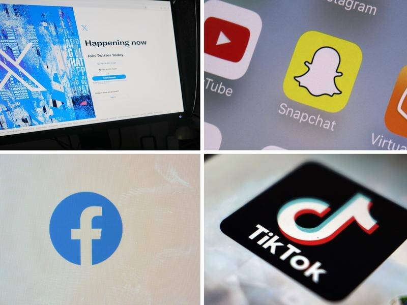 Age limits on Facebook, X or TikTok won't make the platforms any safer, an inquiry has been told. (AP PHOTO)