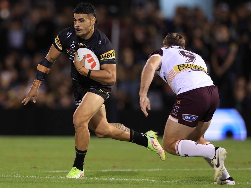 Taylan May has dropped threats to sue and agreed a deal to leave NRL side Penrith. (Mark Evans/AAP PHOTOS)