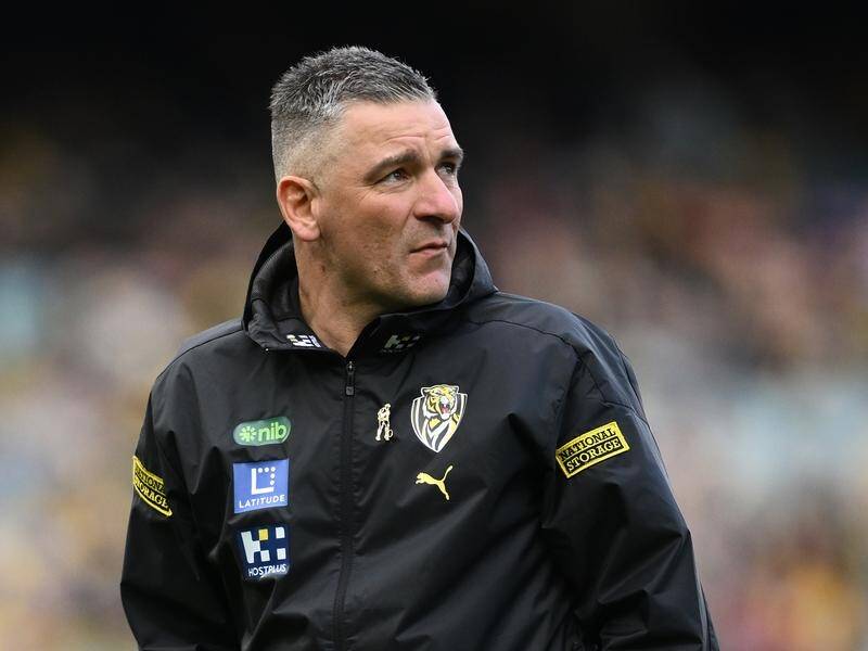 Richmond coach Adem Yze is hoping for some good news on the injury front for his last-placed club. (Joel Carrett/AAP PHOTOS)