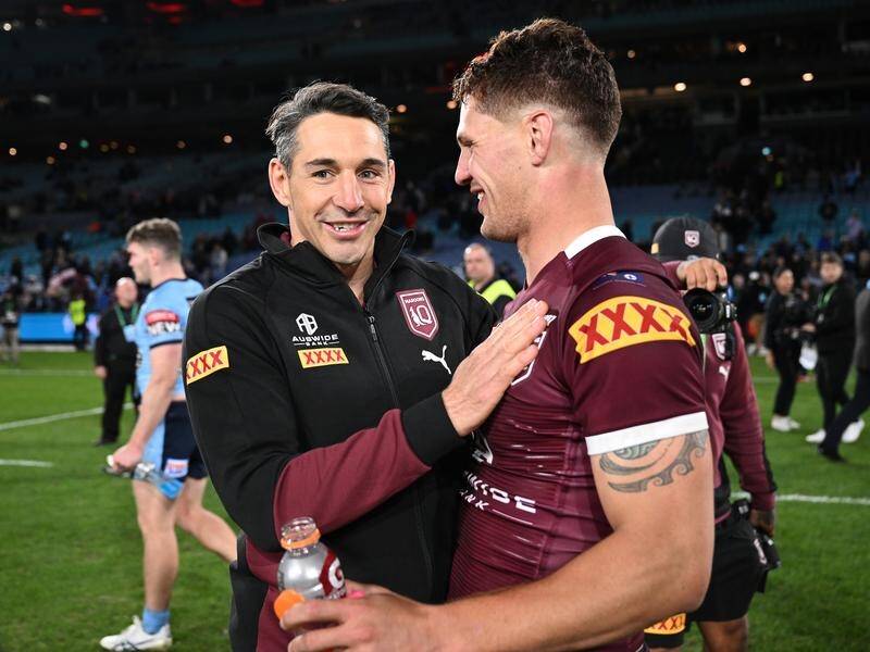 Maroons coach Billy Slater (left) has recalled Kalyn Ponga (right) for the Origin series decider. (Dan Himbrechts/AAP PHOTOS)