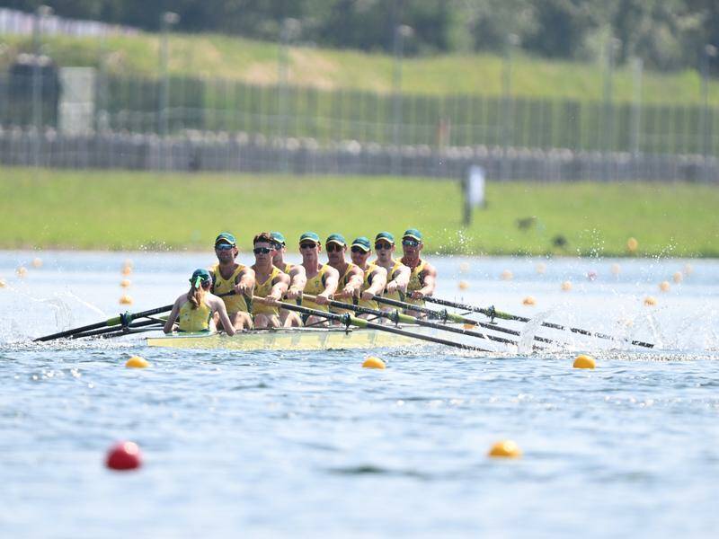 Australia's men's eight are trying to win the country's first Olympic gold in the blue riband event. Photo: Steve McArthur/AAP PHOTOS