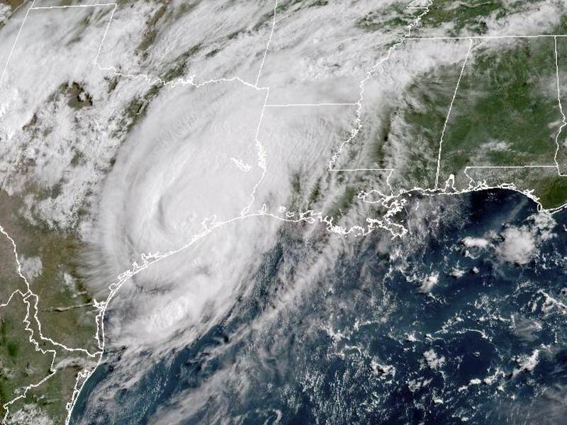 Beryl has been downgraded to a tropical storm after sweeping ashore in Texas, unleashing flooding. (AP PHOTO)
