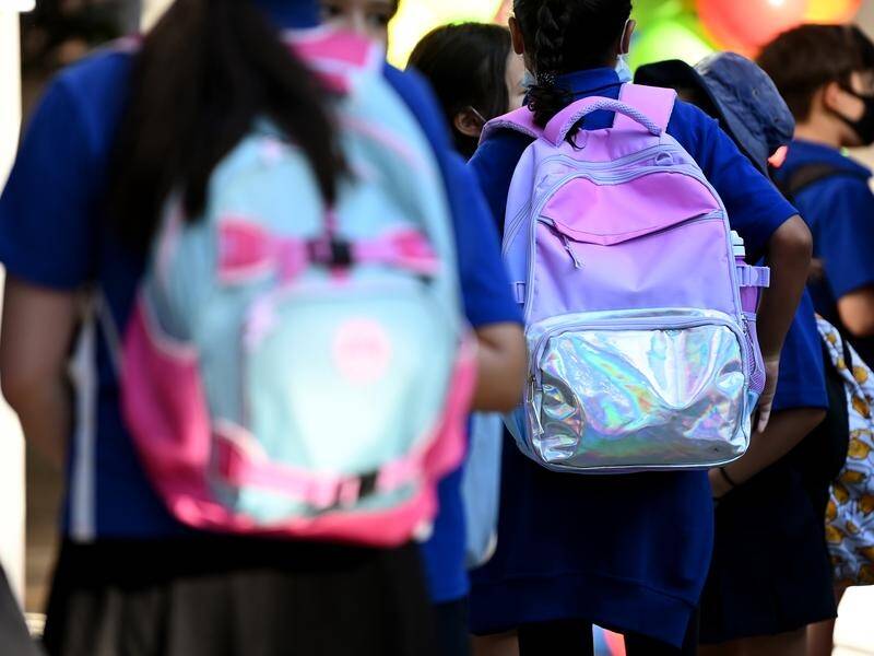 Rising inflation has had a "very pronounced" effect on the cost of sending children to school. (Bianca De Marchi/AAP PHOTOS)