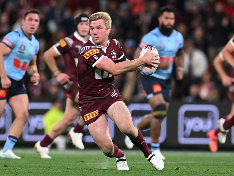 Tom Dearden was one of the Maroons' best players in the State of Origin series-deciding loss to NSW. Photo: Dave Hunt/AAP PHOTOS